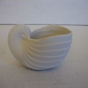 Illuminations White Ceramic Nautilus Sea Shell NW